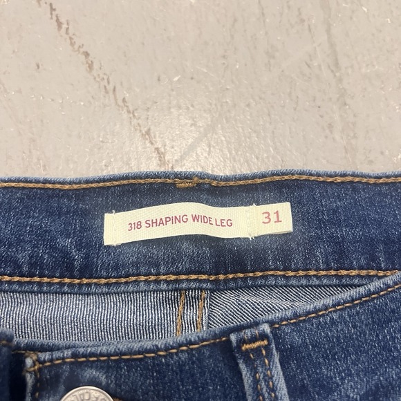 Levi's Blue Flare & Wide Leg Jeans - Picture 4 of 10